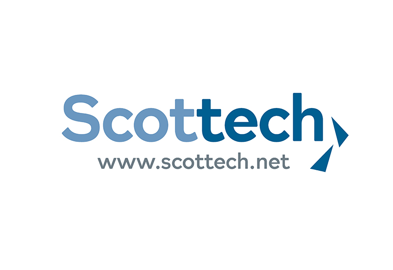Scottech logo on white